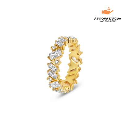 Anel Riviera Capri Banhado em Ouro 18k