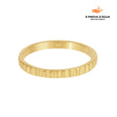 Anel Listras Banhado em Ouro 18k