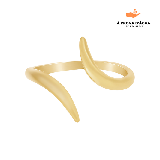 Anel Lume Regulável Banhado em Ouro 18k