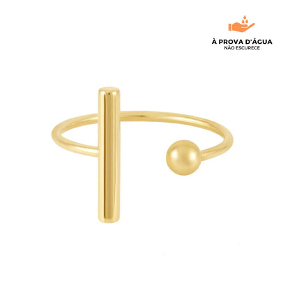 Anel Sicília Regulável Banhado em Ouro 18k