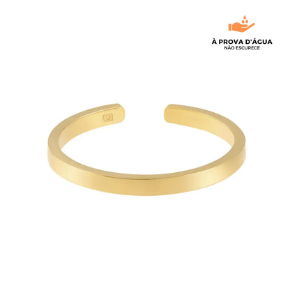 Anel Slim Regulável Banhado em Ouro 18k