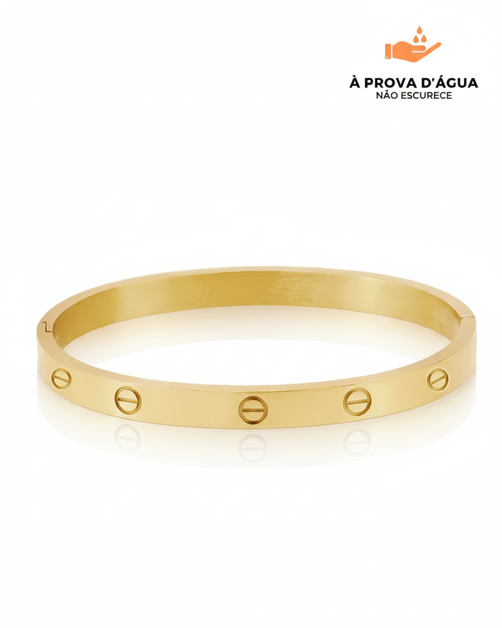 Bracelete Glamour Slim Banhado em Ouro 18k