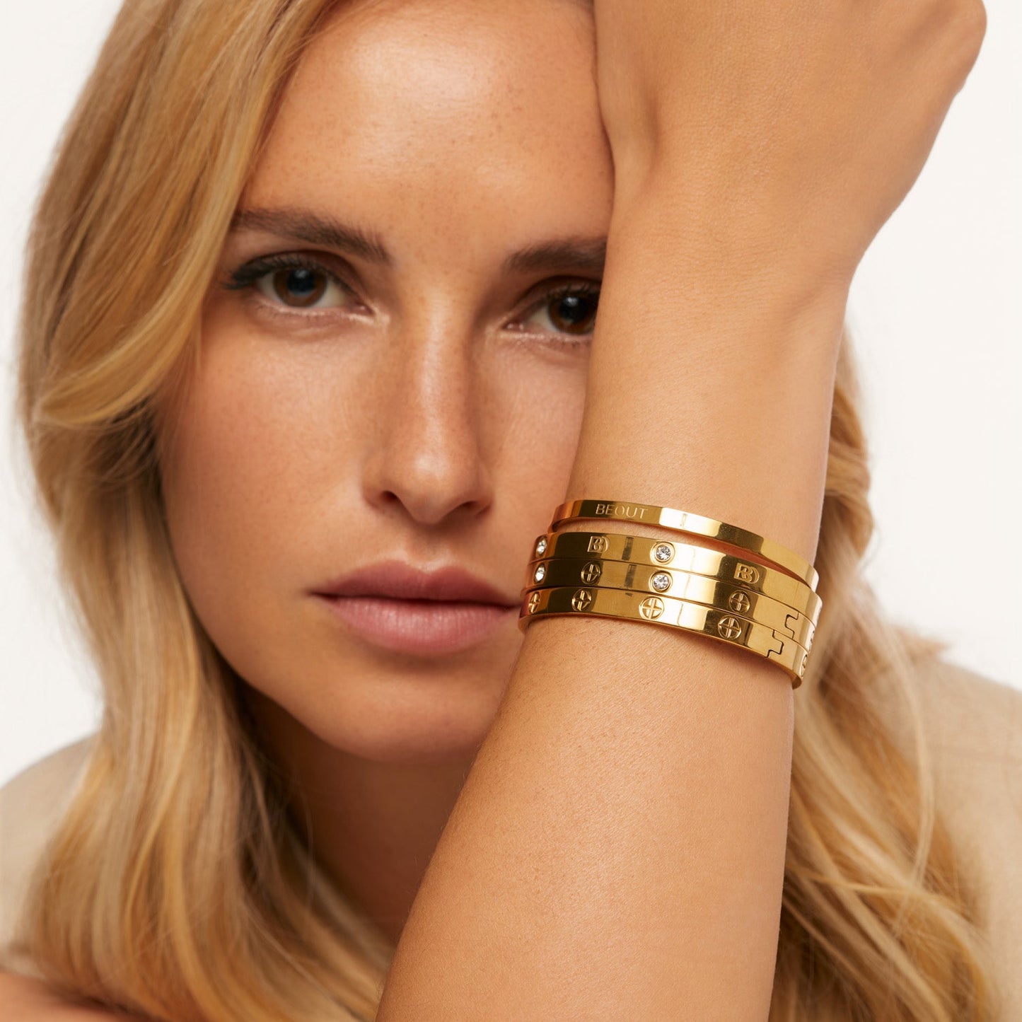 Bracelete Glamour Slim Banhado em Ouro 18k