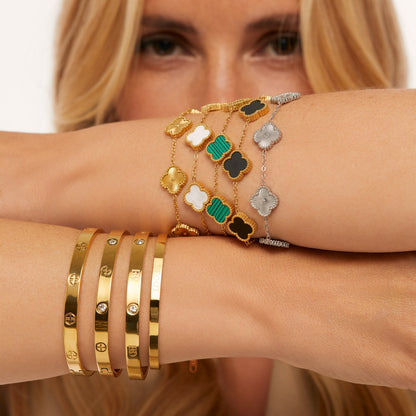 Bracelete Glamour Slim Banhado em Ouro 18k