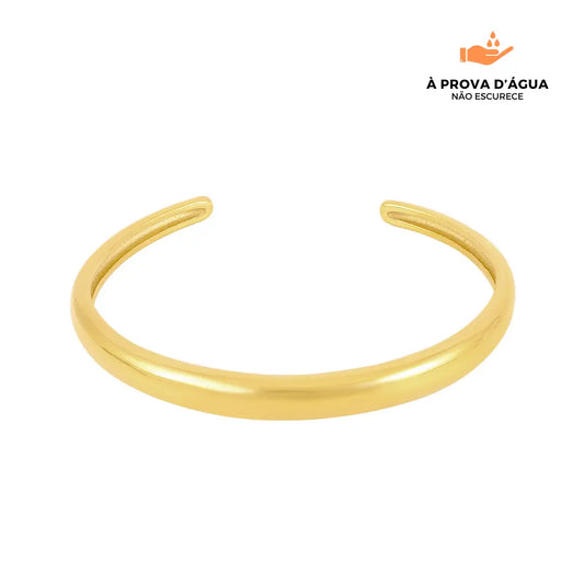 Bracelete Cúpula Regulável Banhado em Ouro 18k