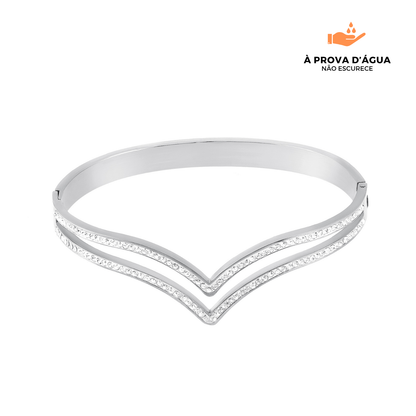 Bracelete Diadema Banhada em Prata