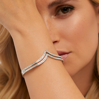 Bracelete Diadema Banhada em Prata