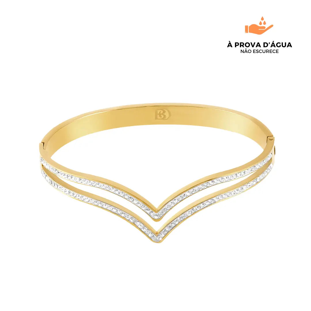 Bracelete Diadema Banhado em Ouro 18k