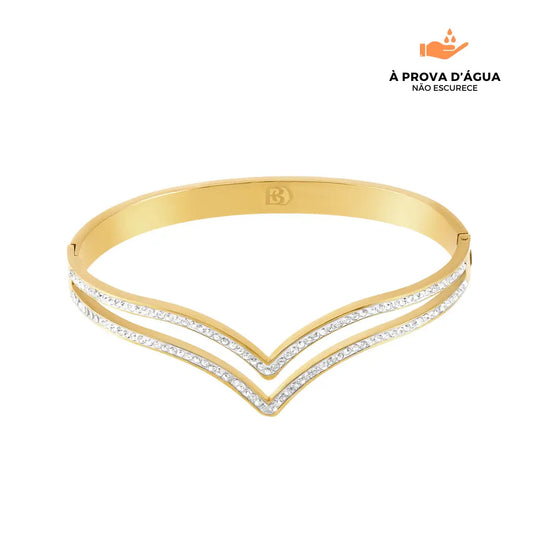 Bracelete Diadema Banhado em Ouro 18k