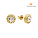 Brincos Ponto de Luz Banhados em Ouro 18k