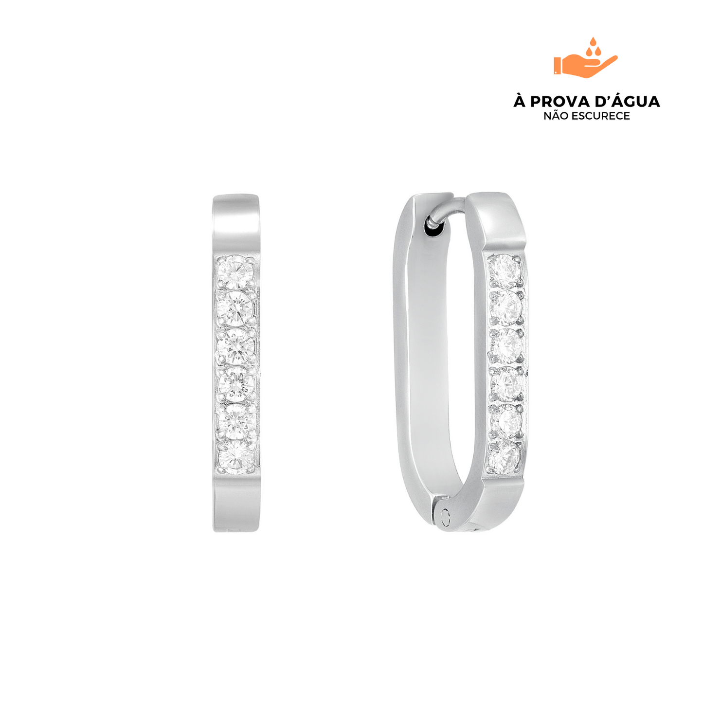 Brincos Stella Banhados em Prata