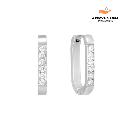 Brincos Stella Banhados em Prata