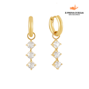 Brincos Bella Banhados em Ouro 18k