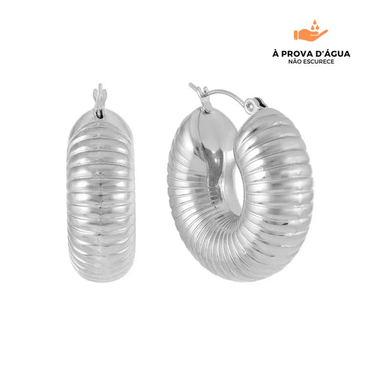 Brincos Maré Banhados em Prata