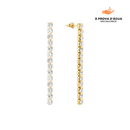 Brincos Riviera Banhados em Ouro 18k