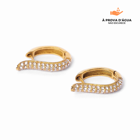 Brincos Veneza Banhados em Ouro 18k