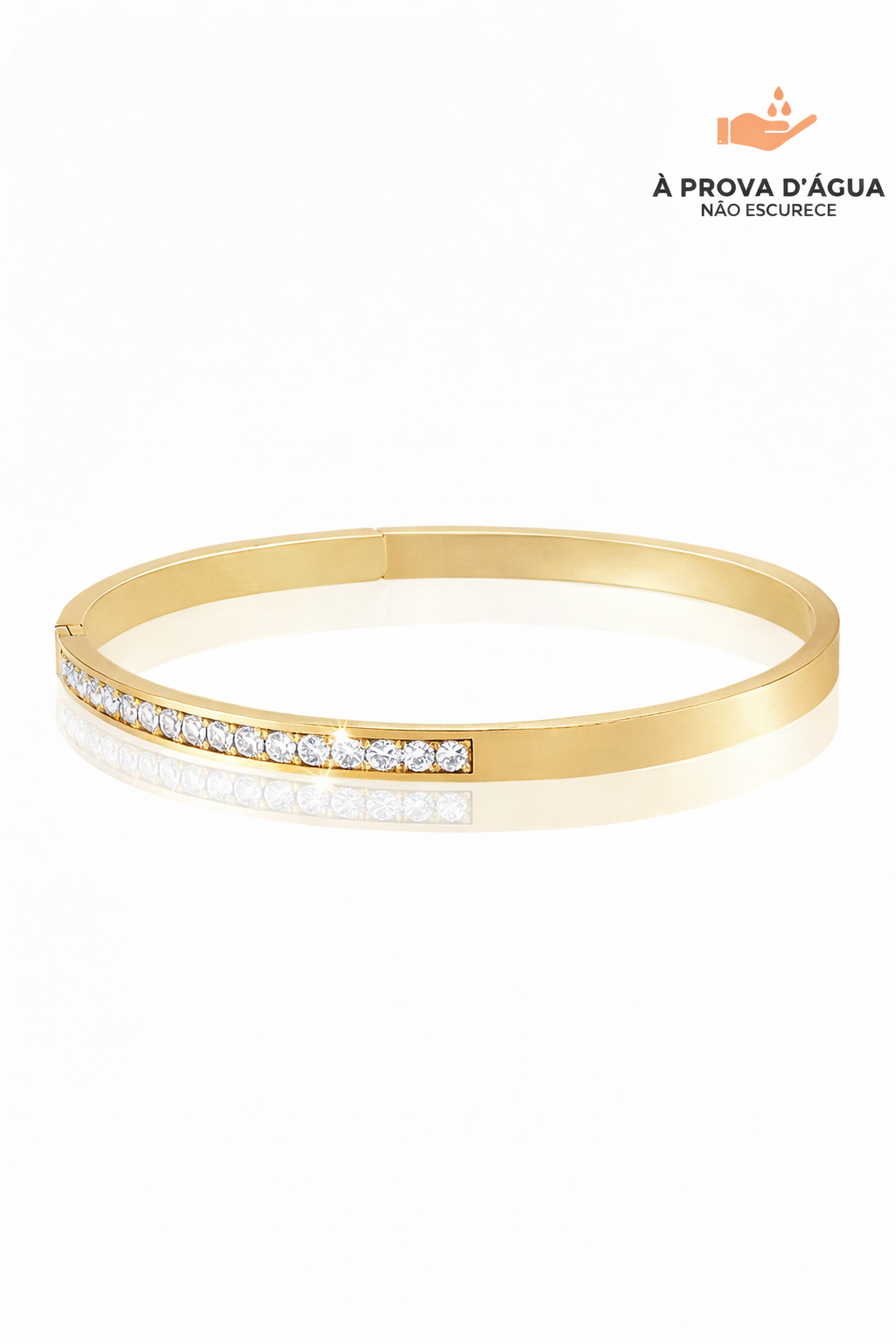 Bracelete Pedras  Banhado em Ouro 18k