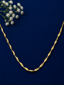 Colar Slim Entrelaçado Banhado a Ouro 18k