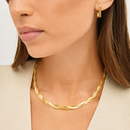 Colar Slim Entrelaçado Banhado a Ouro 18k