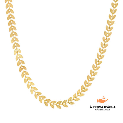 Tornozeleira Pinhais Banhada em Ouro 18k