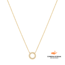 Colar Círculo de Luz Banhado em Ouro 18k