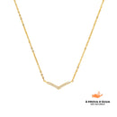 Colar Diadema Com Pedras Brilhantes Banhado em Ouro 18k
