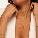 Colar Duplo Sienna Banhado em Ouro 18k