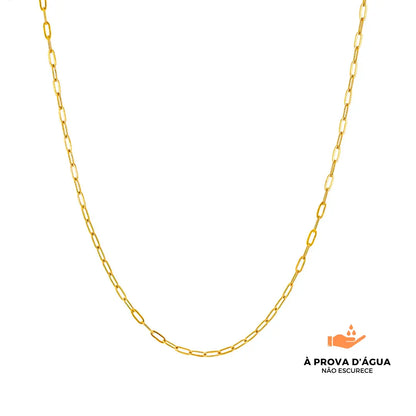 Colar Elos Banhado em Ouro 18k