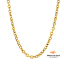 Colar Elos Clássico Banhado em Ouro 18k