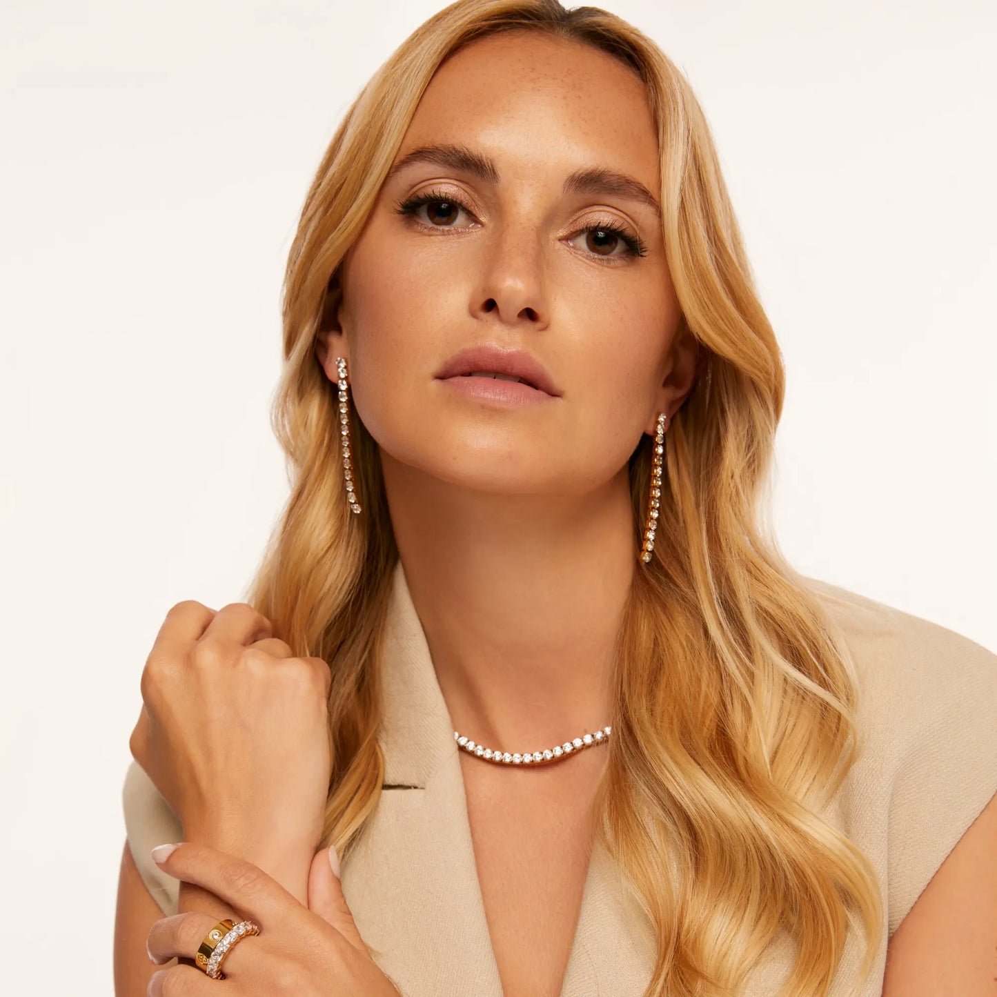 Colar Riviera Clássico Banhado em Ouro 18k