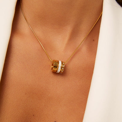 Colar Triplo Momentos Banhado em Ouro 18k