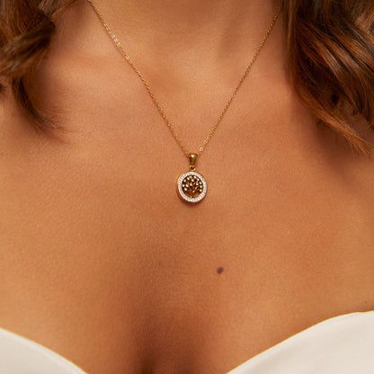 Colar Árvore da Vida Banhado em Ouro 18k