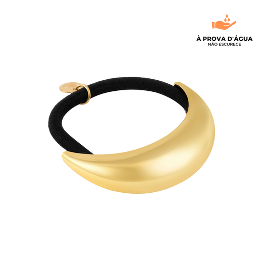 Elástico Cúpula Banhado em Ouro 18k