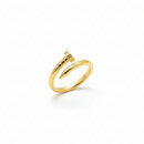 Anel Ponta Lone Banhado em Ouro 18k