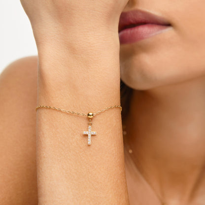 Pingente Cruz Banhado em Ouro 18k