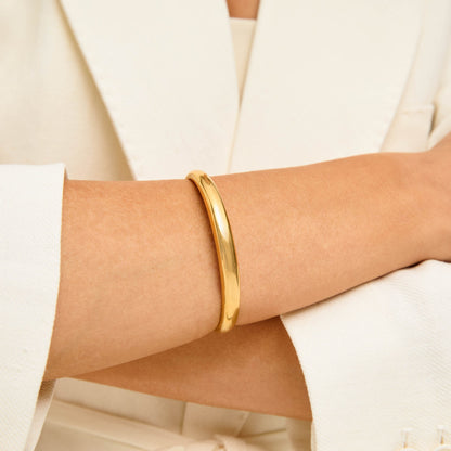 Bracelete Cúpula Regulável Banhado em Ouro 18k