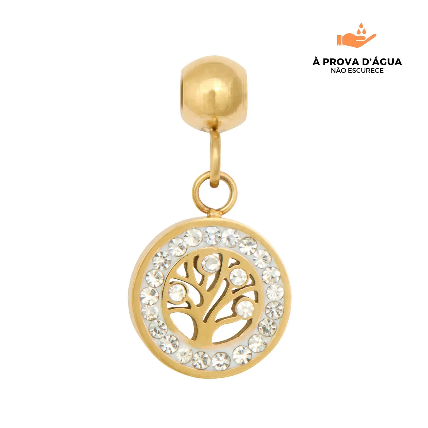 Pingente Árvore da Vida Banhado em Ouro 18k