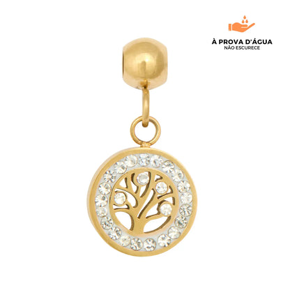 Pingente Árvore da Vida Banhado em Ouro 18k