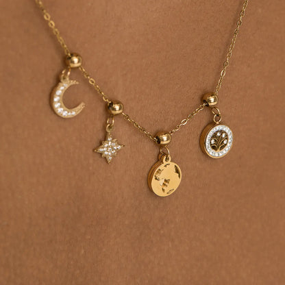 Pingente Árvore da Vida Banhado em Ouro 18k