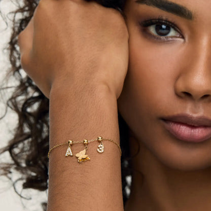 Pingente Borboleta Banhado em Ouro 18k