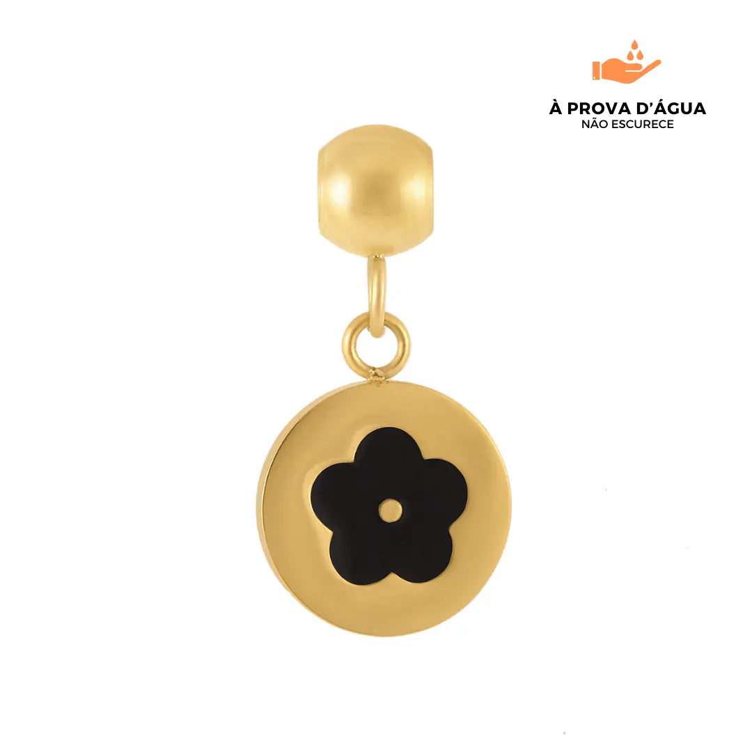 Pingente Flores Banhado em Ouro 18k