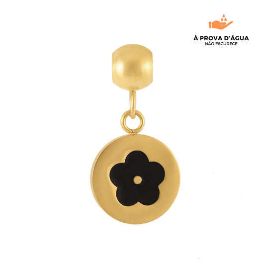 Pingente Flores Banhado em Ouro 18k