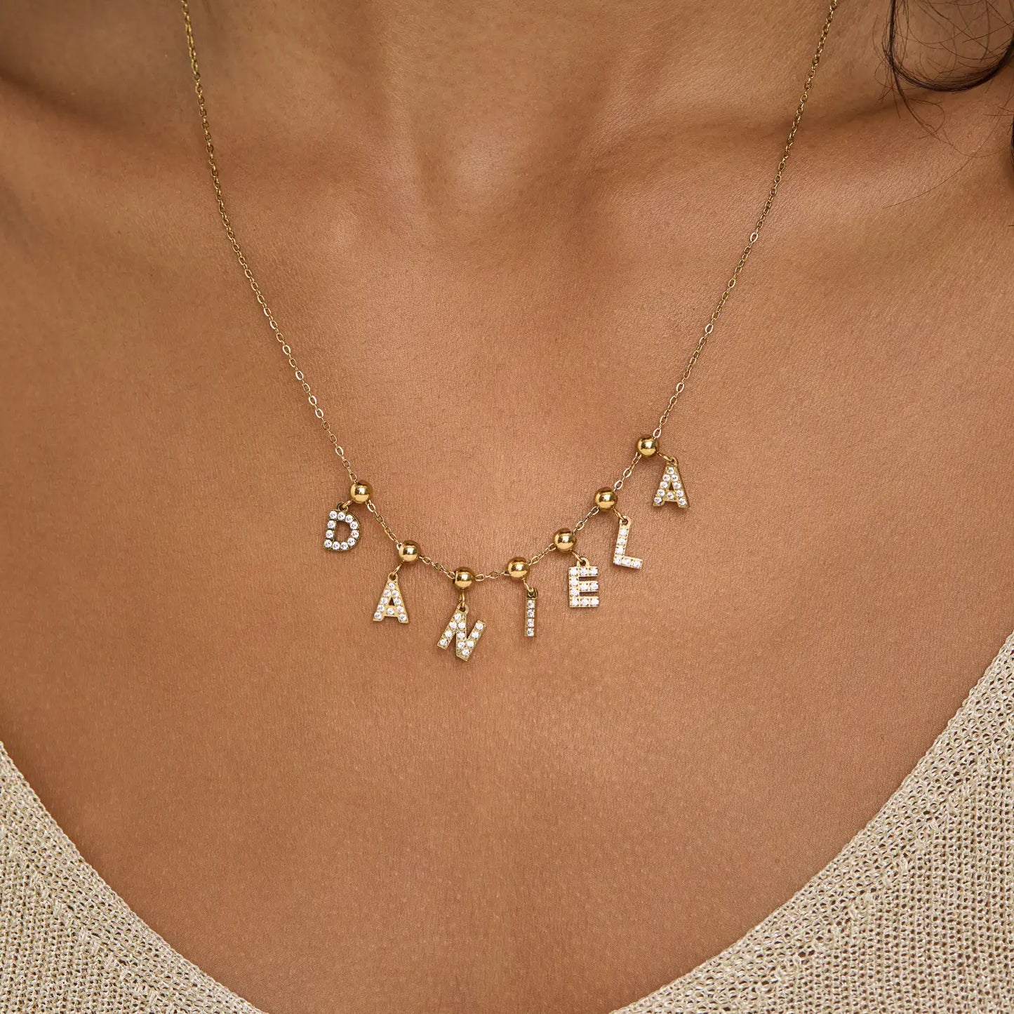 Pingente Inicial L Banhado em Ouro 18k