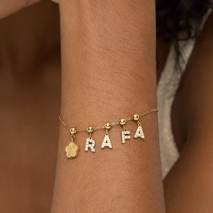 Pingente Inicial R Banhado em Ouro 18k