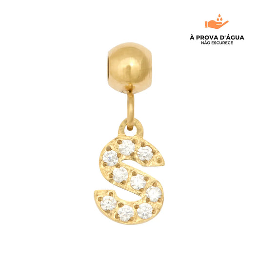 Pingente Inicial S Banhado em Ouro 18k