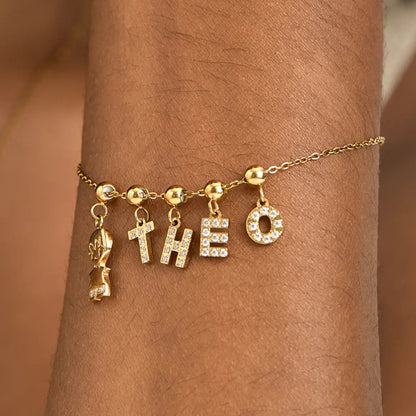 Pingente Inicial T Banhado em Ouro 18k