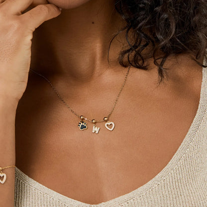 Pingente Inicial W Banhado em Ouro 18k