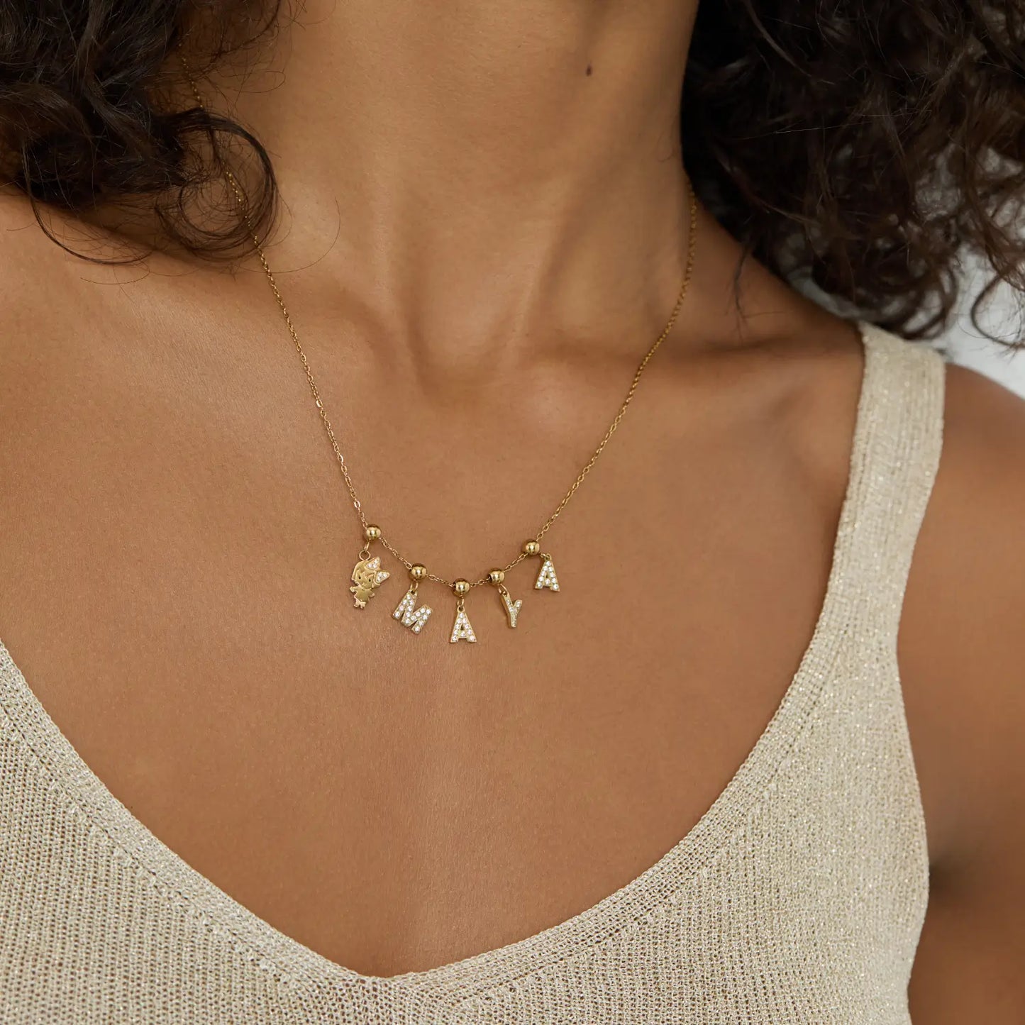 Pingente Inicial Y Banhado em Ouro 18k