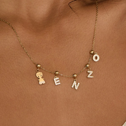 Pingente Inicial Z Banhado em Ouro 18k