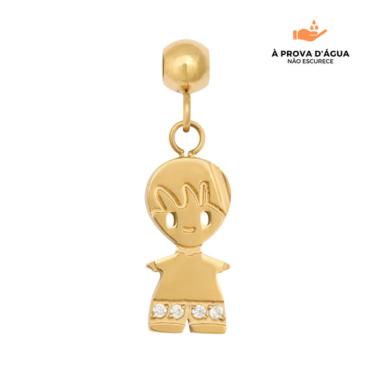 Pingente Meu Menino Banhado em Ouro 18k